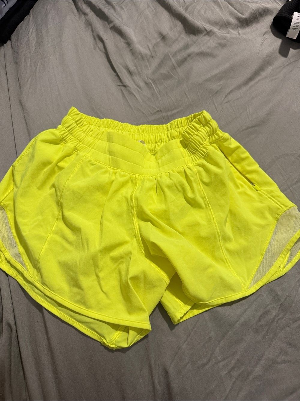 Lululemon Women’s High-Visibility Neon Yellow Athletic Shorts